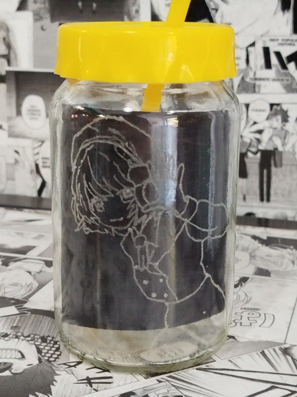 Producto - VASO VIDRIO TAPA + BOMBILLA UI SHIGURE - VTUBER