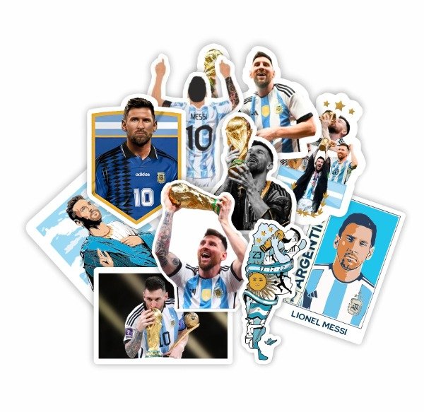Producto - Pack Messi  - 10 stickers 6 cm