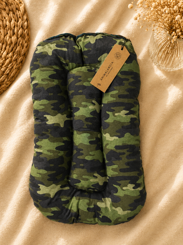 Producto - almohadón oval camuflado