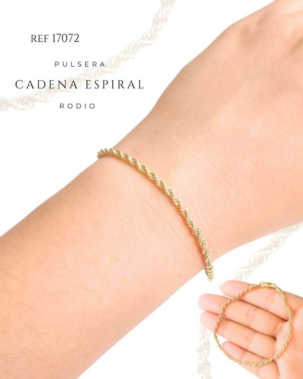 Producto - PULSERA CADENA ESPIRAL REF 17072