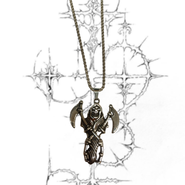 Producto - COLLAR PARCA DOBLE HOZ ACERO PREMIUM CADENA 55CM