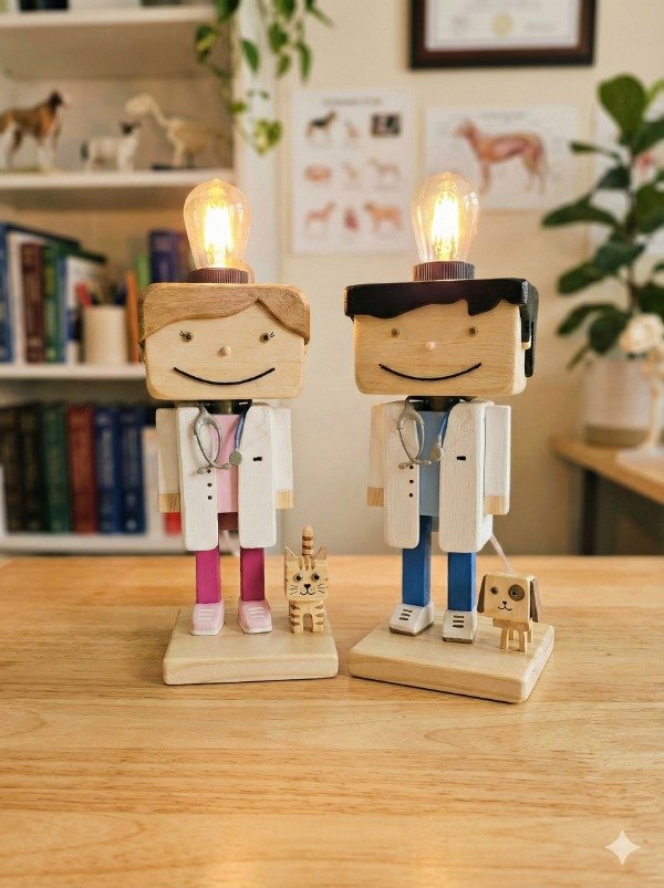 Producto - Dr. Patitas Velador Artesanal de Veterinario