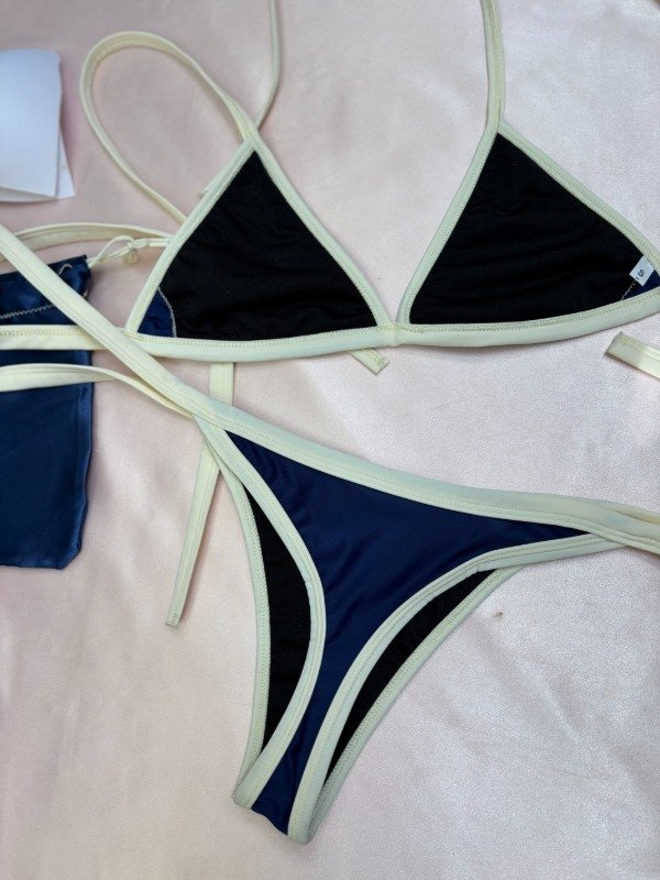 Producto - Bikini Azul Náutico con Marfil - 8