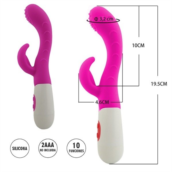 Producto - SCORPIUS : VIBRADOR DE PUNTO G CON ESTIMULADOR Y 10 FUNCIONES DE VIBRACION