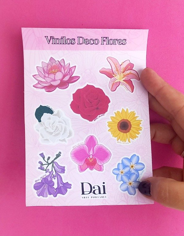 Producto - Planchita Flores Vinilo