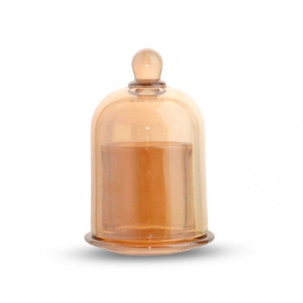 Producto - cupula y Base de Vidrio Dorada Grande