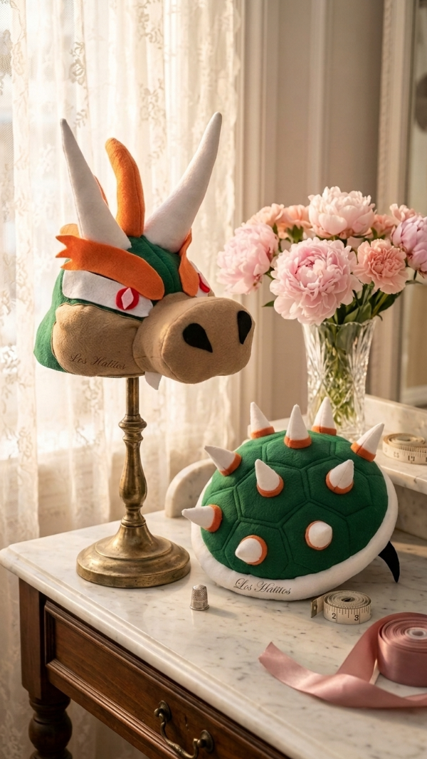 Producto - BOWSER - BOWSETTE - CONJUNTO GORRO CAPARAZON COLA - MARIO BROS - 9