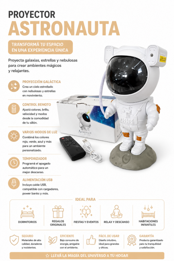 Producto - Proyector astronauta parado