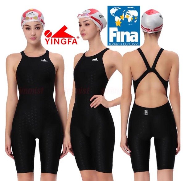 Producto - Traje De Baño Competicion Sharkskin Negro Niña/Mujer - 0