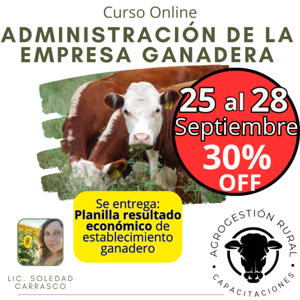 Producto - Curso online Administración de la Empresa Ganadera