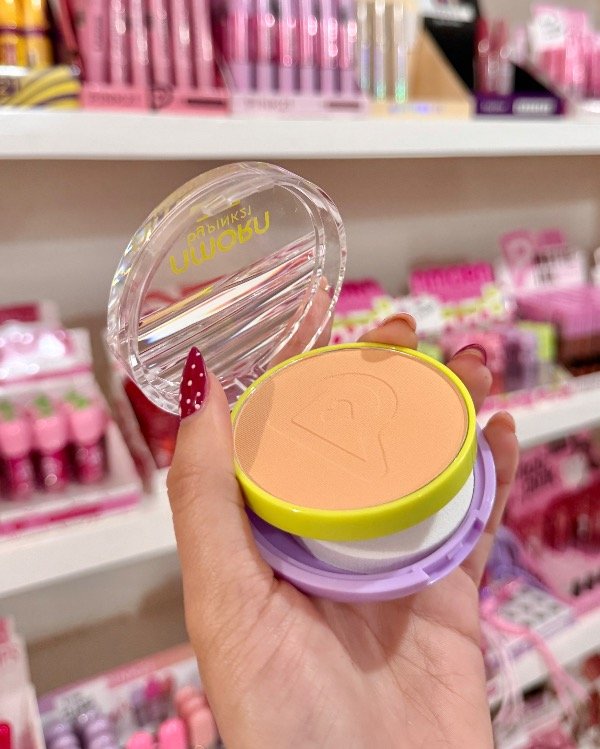 Producto - Polvo compacto amora con espejo y esponjita  Pink 21 - 0