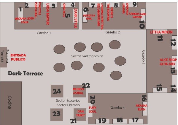 Producto - Reserva Stand Nocturnalia Fest VI Dark city Edicion CABA