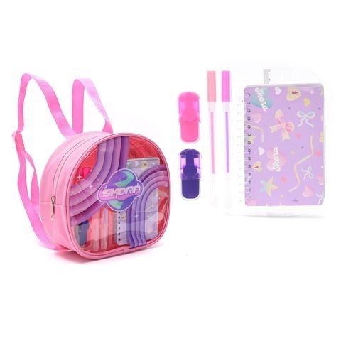 Producto - MOCHILA CON SET DE UTILES 21X19X8CM SKORA