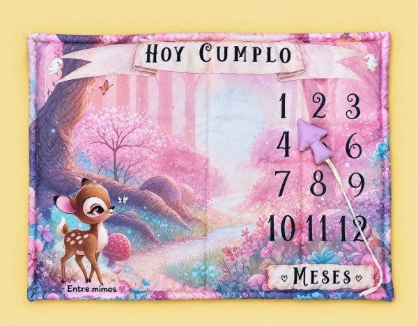 Producto - Manta crecimiento Bambi, bosque encantado