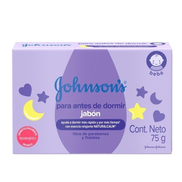 Producto - JABON EN BARRA JOHNSONS - PARA ANTES DE DORMIR - 80G