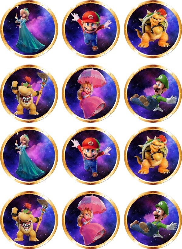 Producto - STICKERS MARIO GALAXY X 12