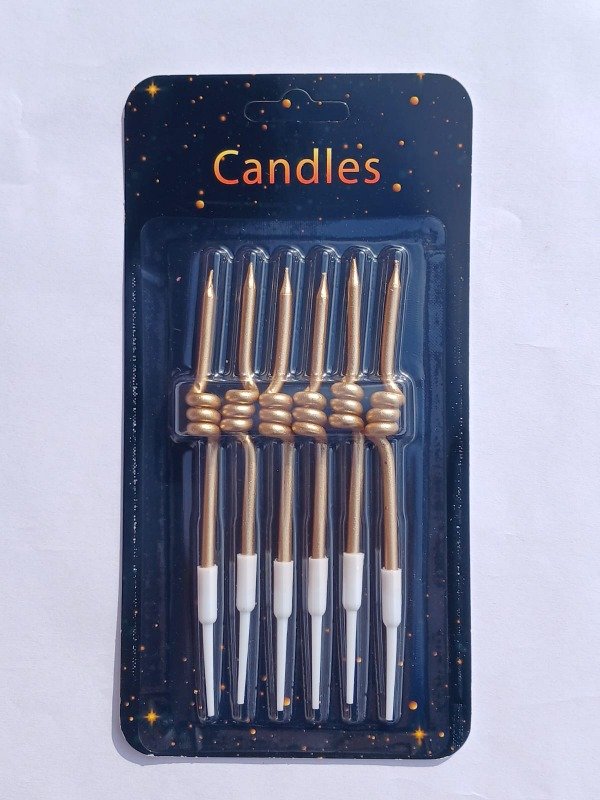 Producto - Vela Metalizada Resorte Dorado