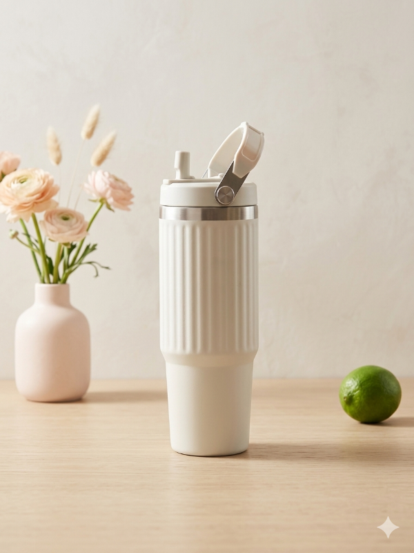 Producto - Vaso doble pared de acero con pico