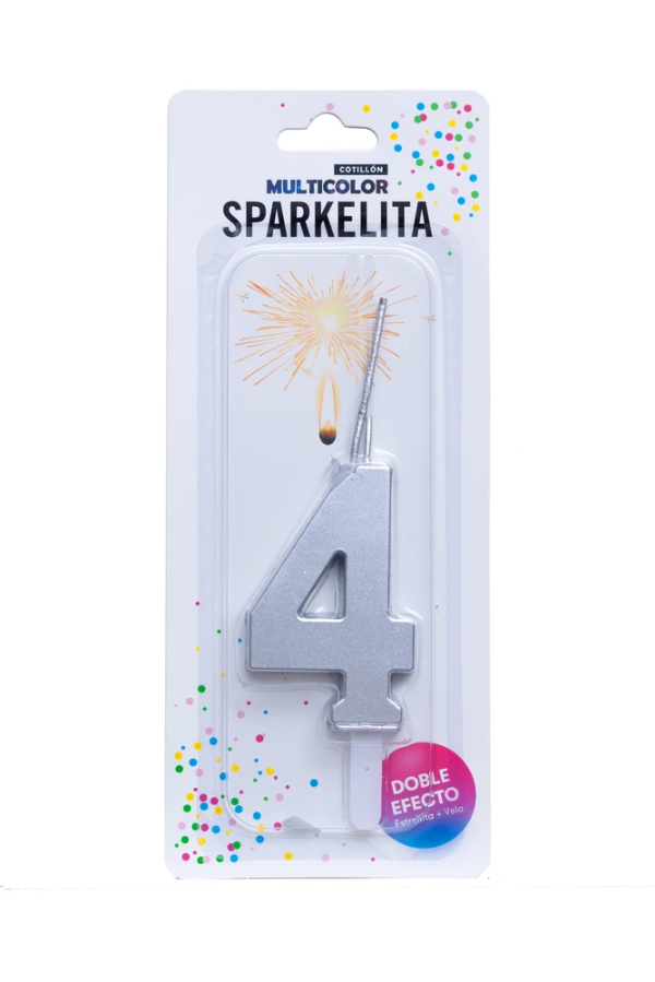 Producto - Vela sparkelita plata