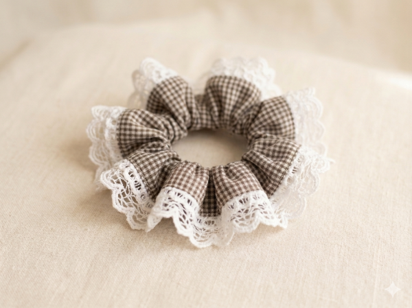 Producto - Scrunchies cuadrillé