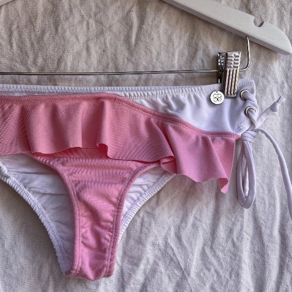 Producto - Bombacha vedetina con volados rosa y blanco