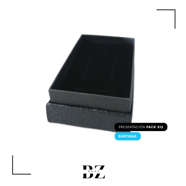 Producto - ESTUCHE REGALO X 12 UNIDADES 5X8 CM NEGRO - 2027-2