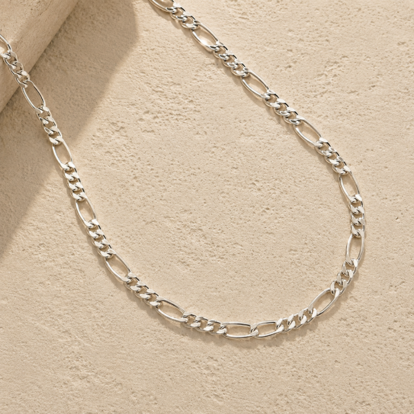 Producto - Cadena figaro 5mm x 60cm PL