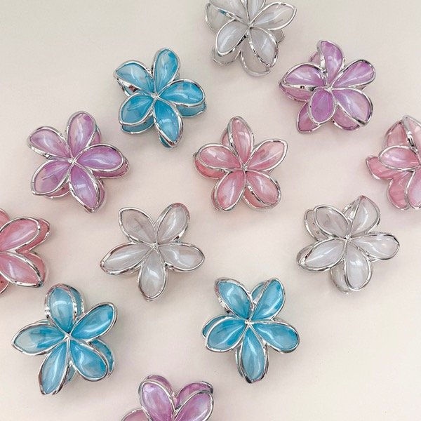 Producto - Broche de pelo hawaiano color pastel