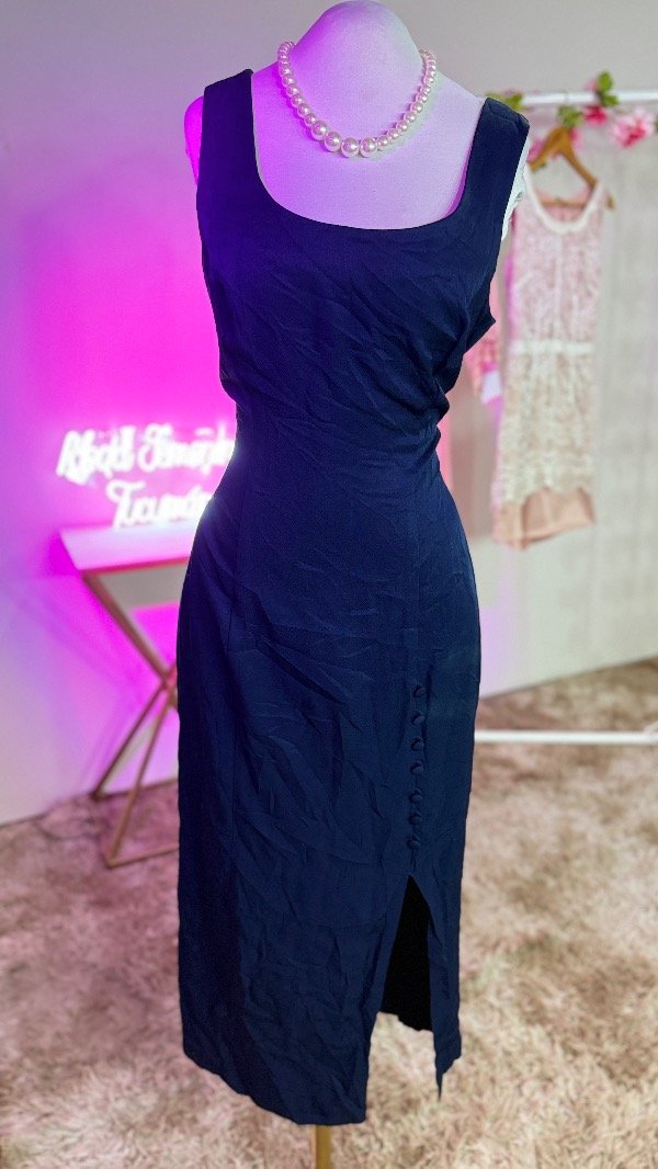 Producto - Vestido azul botones