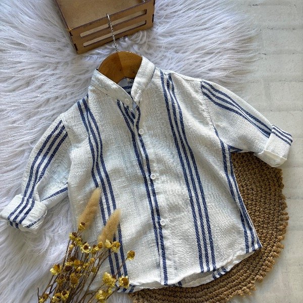 Producto - Camisa Teo AZUL línea bebés - 0