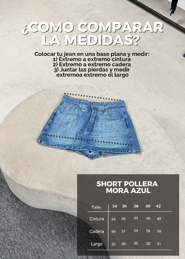 Producto - Short Pollera Mora Azul - 3