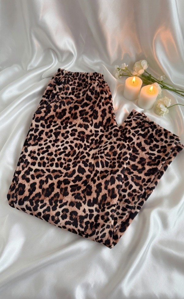 Producto - Pants Plush Animal Print