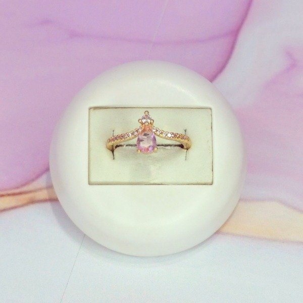 Producto - Anillo gota Rosa LO