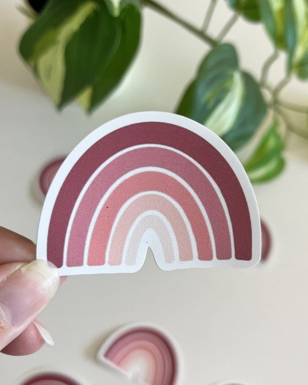 Producto - Sticker Blanco UV - Arcoiris