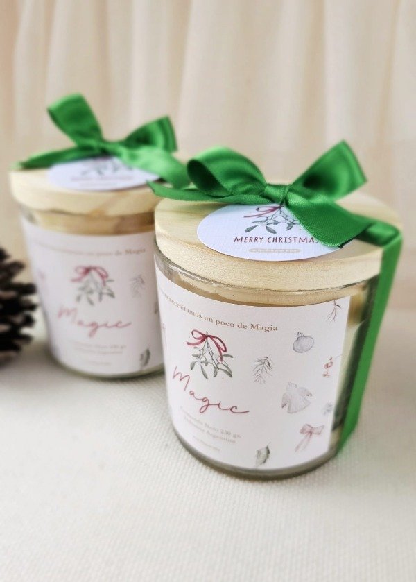Producto - Vela Magic en contenedor de vidrio con tapa