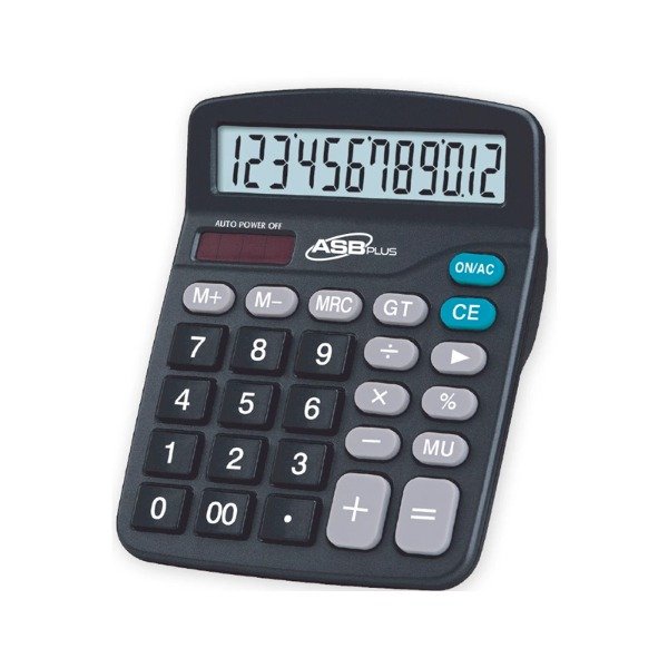 Producto - CALCULADORA ASB MEDIANA AS 12N 12 DIGITOS 155X120