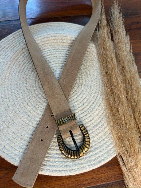 Producto - Cinto beige gamuzado