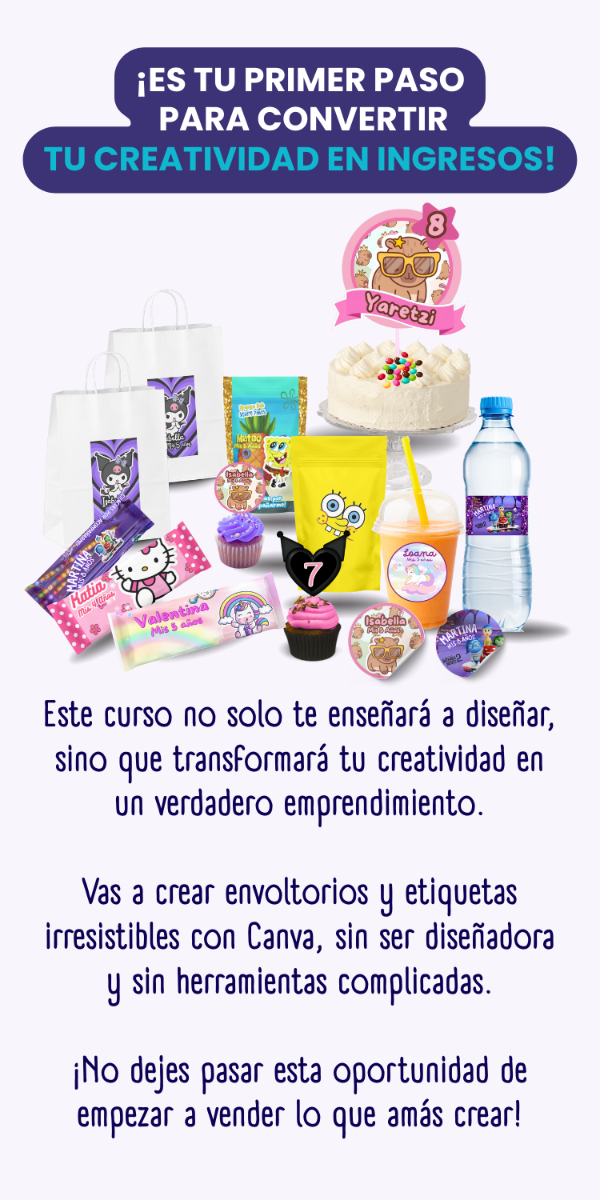 Producto - Curso Papelería Creativa para personalizar mesa temática