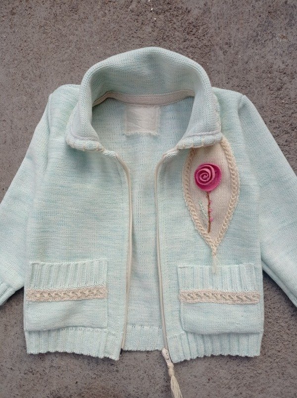 Producto - CAMPERA DE NIÑA CELESTE