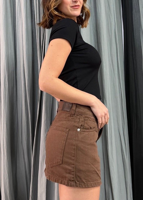 Producto - Short Pollera Cacao - 1