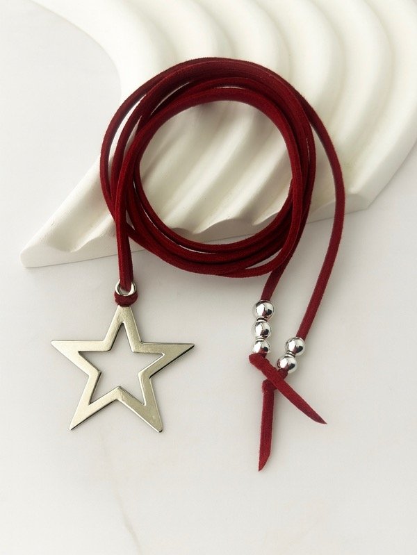 Producto - CHOCKER DE GAMUZA COLOR BORDO 9015