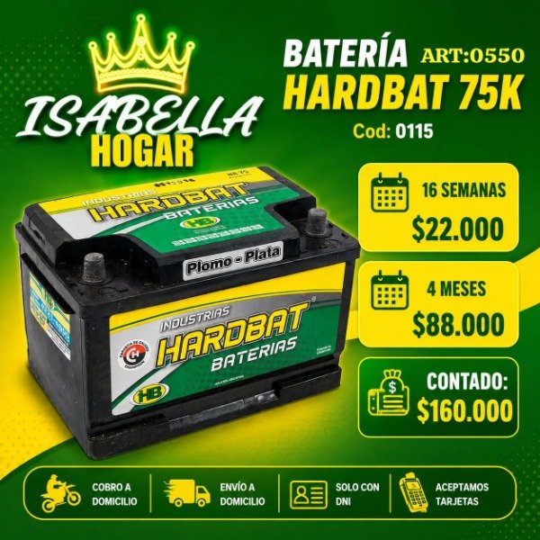 Producto - BATERIA DE AUTO 75K