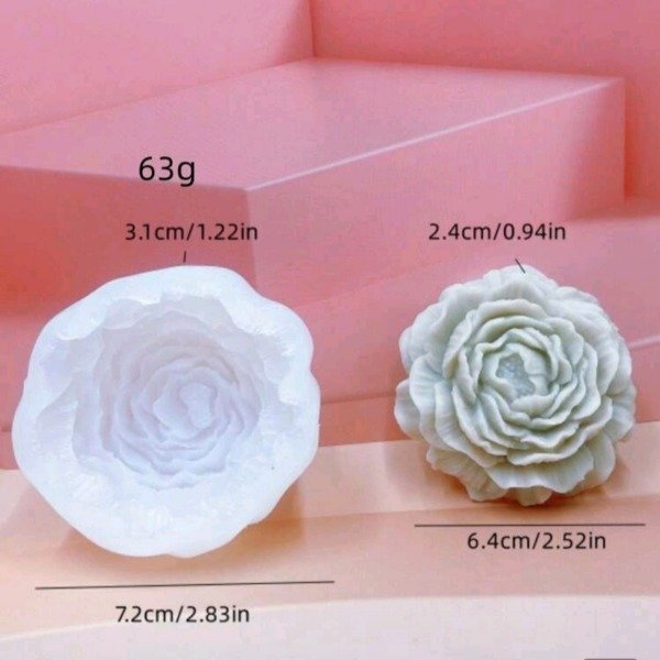 Producto - Molde de silicona - Peonía (blanco) - 0