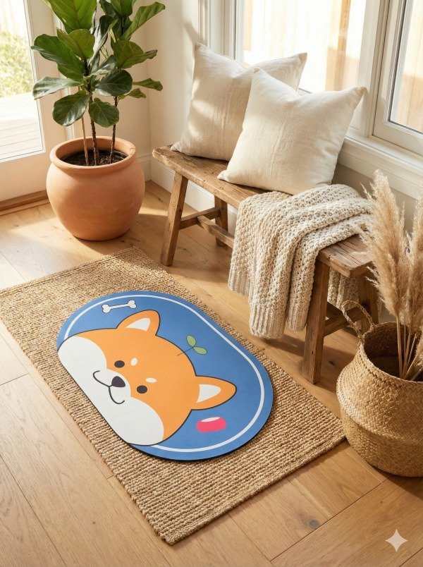 Producto - Alfombra antideslizante diseño "Zorro Kawaii"