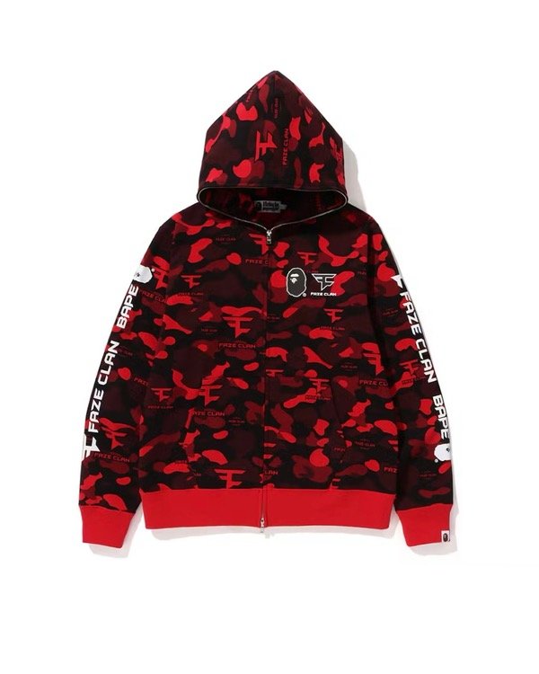 Producto - CAMPERA BAPE X FAZE CLAN ZIP RED CAMO