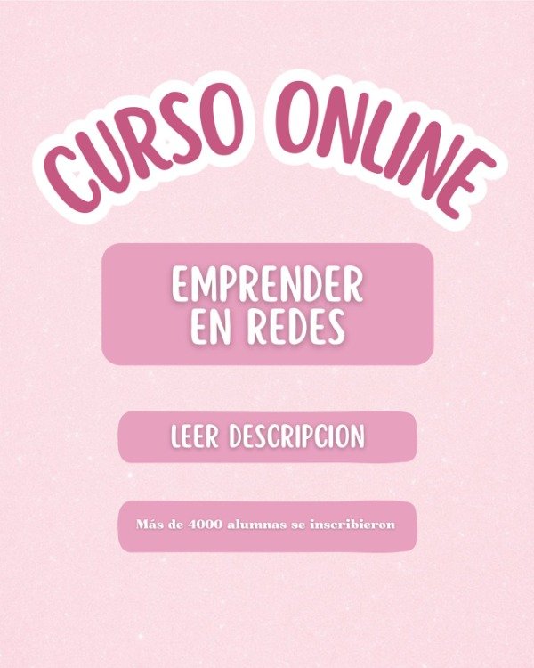 Producto - CURSO ONLINE EMPRENDER EN REDES