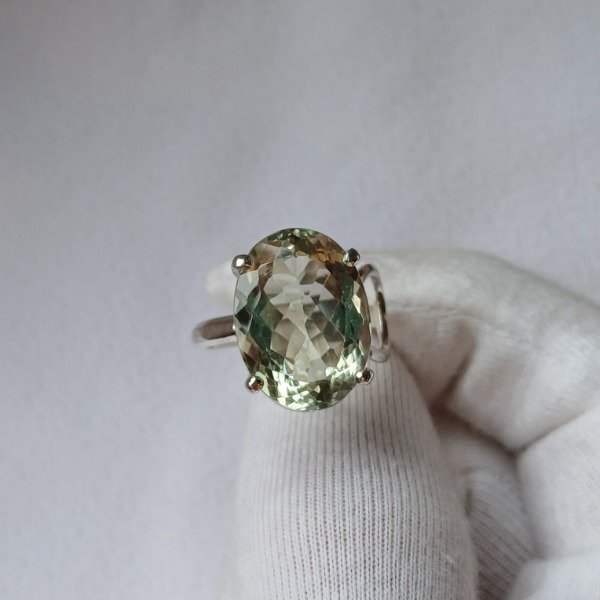 Producto - Anillo plata 925 con prasiolita n17