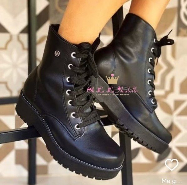 Producto - Borcego Via Marte con cordones Negro importado