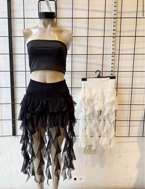 Producto - Pollera Short Mil Volados - 2
