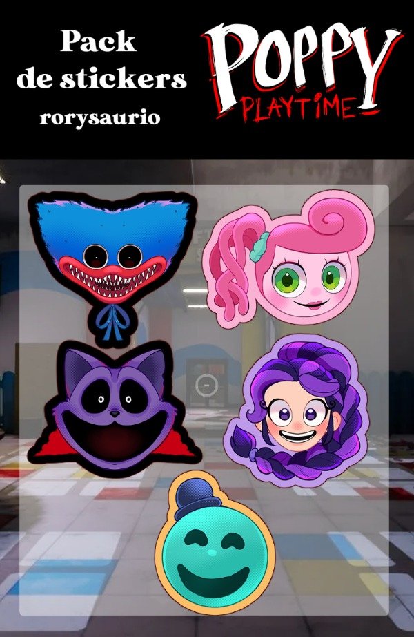 Producto - Pack Stickers - Poppy playtime